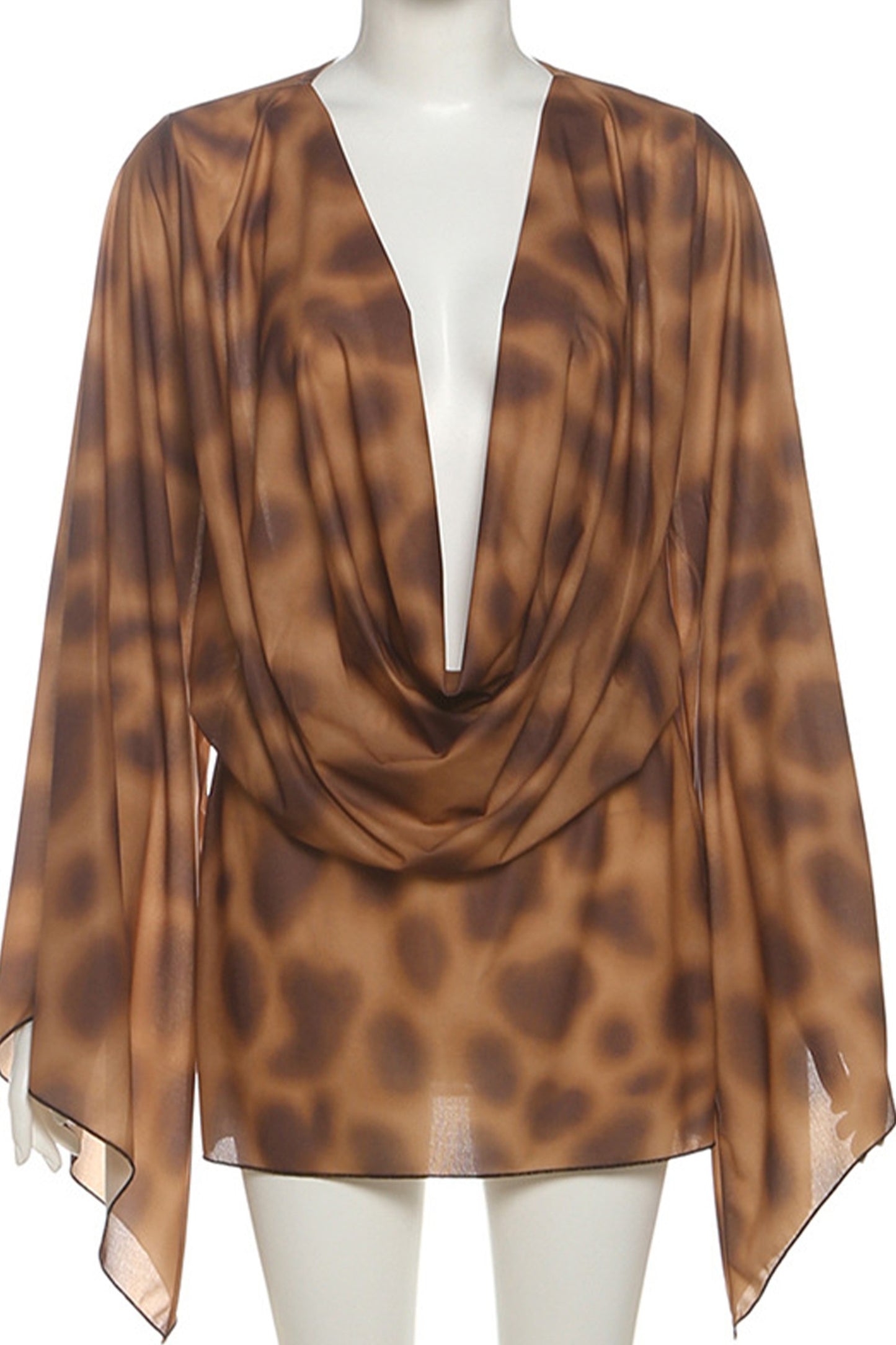 Leopard Print Beach Cover Up