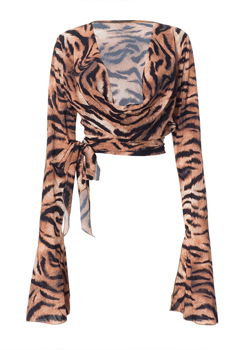 Tiger Print Top