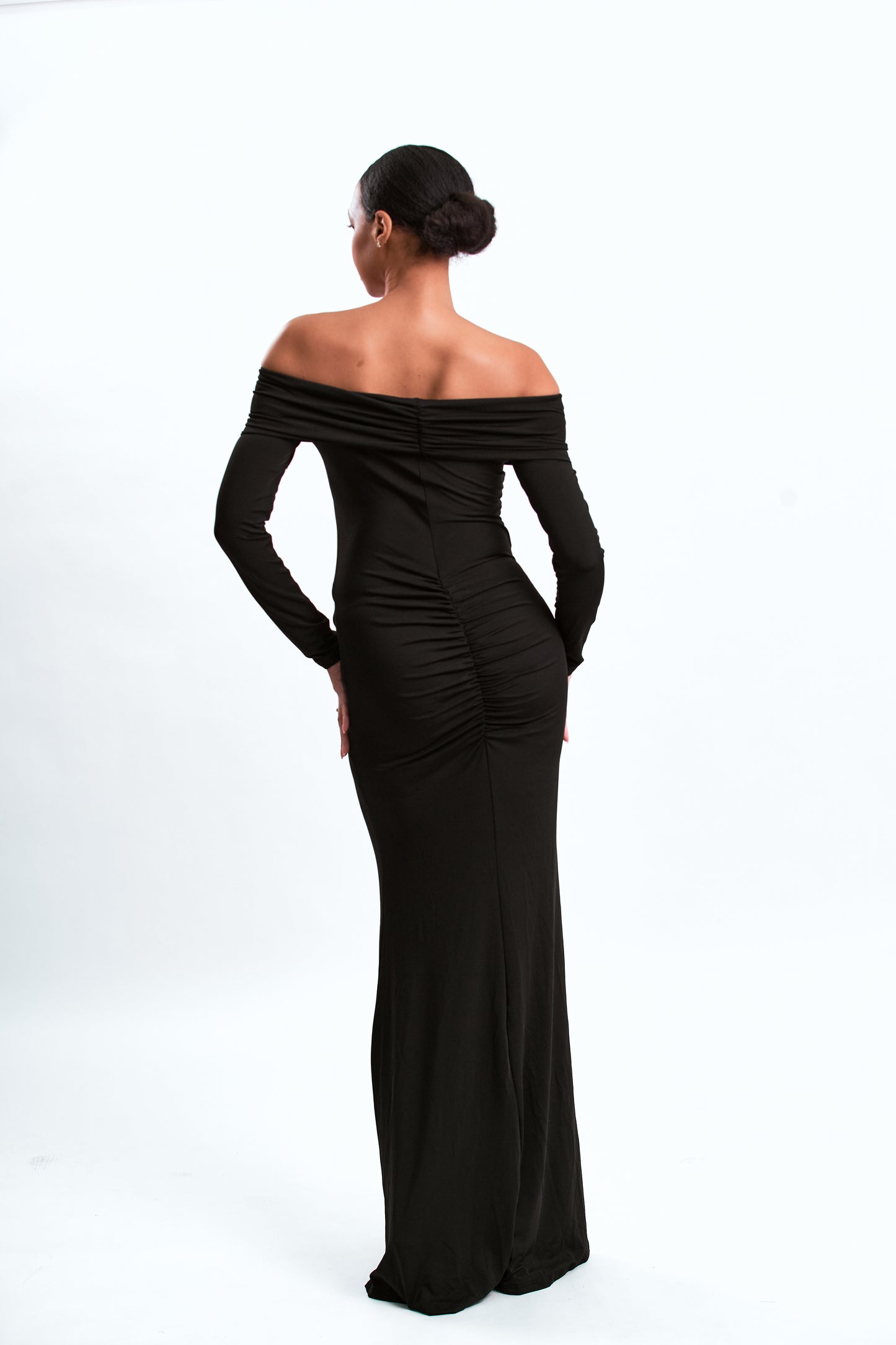 Elegant Off the Shoulder Maxi Dress